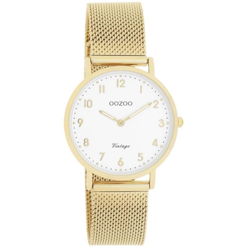OOZOO Vintage - C20347, Gold case with Stainless Steel Bracelet