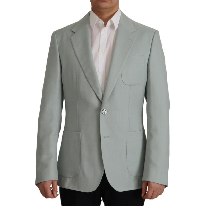Dolce & Gabbana Elegant Slim Fit Cashmere Silk Blazer Jacket IT44
