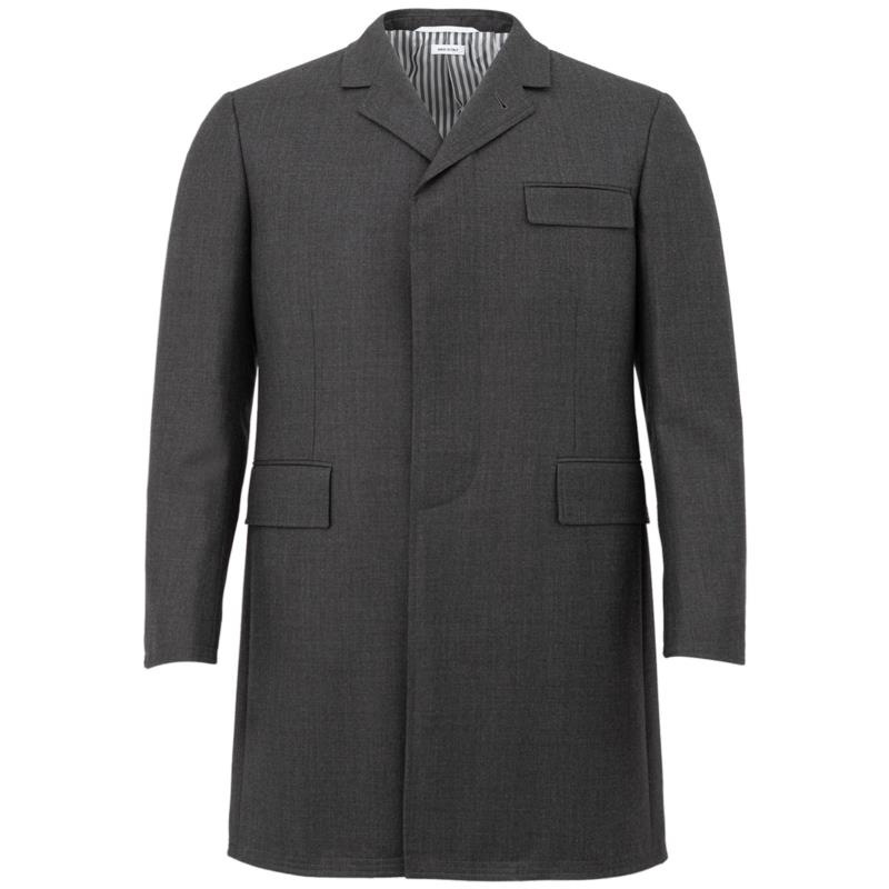 Thom Browne Chesterfield Overcoat Grey IT52