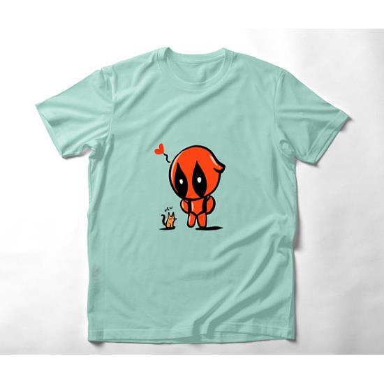 Mew Deadpool - Organic Vegan T-Shirt Unisex Μέντα XXS