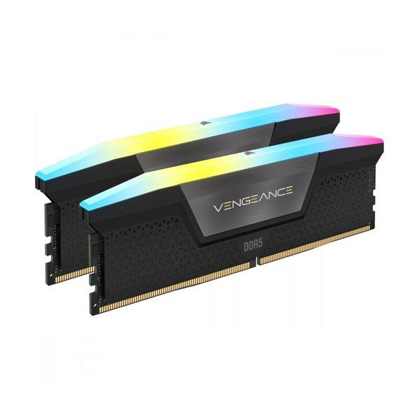 Corsair DDR5 5200 2 x 16GB C40 Vengeance RGB Black Μνήμη RAM