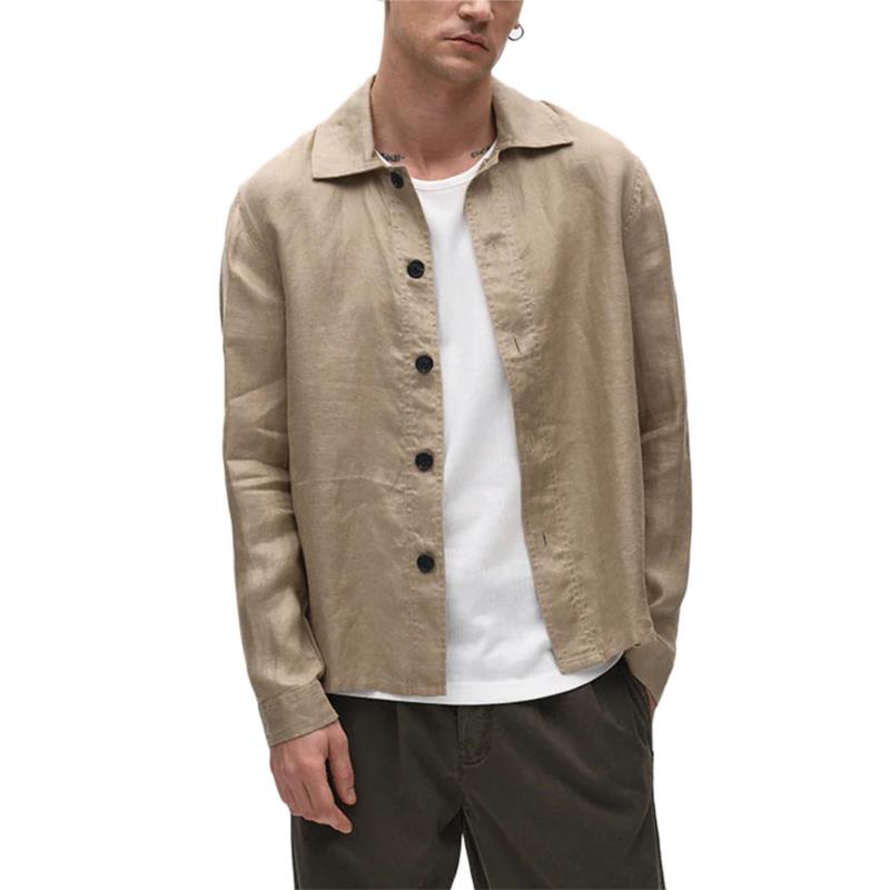 PETER LINEN LONGSLEEVE SHIRT MEN GABBA