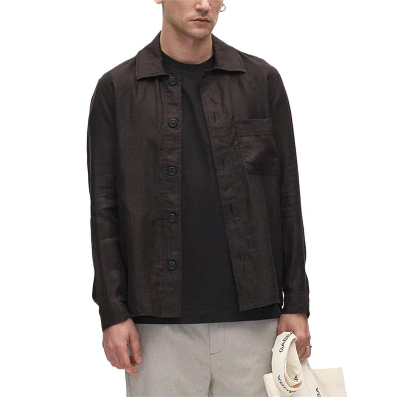 PETER LINEN LONGSLEEVE SHIRT MEN GABBA