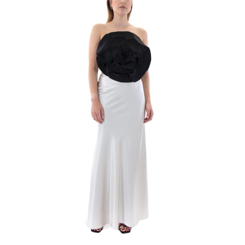 SATIN MAXI SKIRT WOMEN C.MANOLO