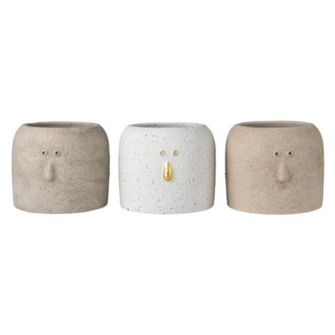 Zen Collection Κασπώ Κεραμικό Φάτσες σε Τρία Χρώματα Φ14x12cm 50022