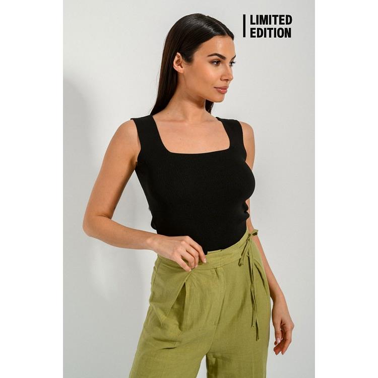 Ριπ πλεκτό με τιράντες (BLACK)