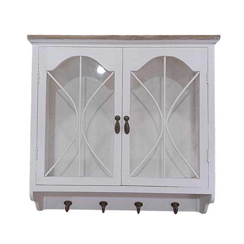 ESTHETI home Ντουλάπι Τοίχου Ξύλινο Λευκό με 2 Πόρτες 59.5x17.5x60cm 750-42513