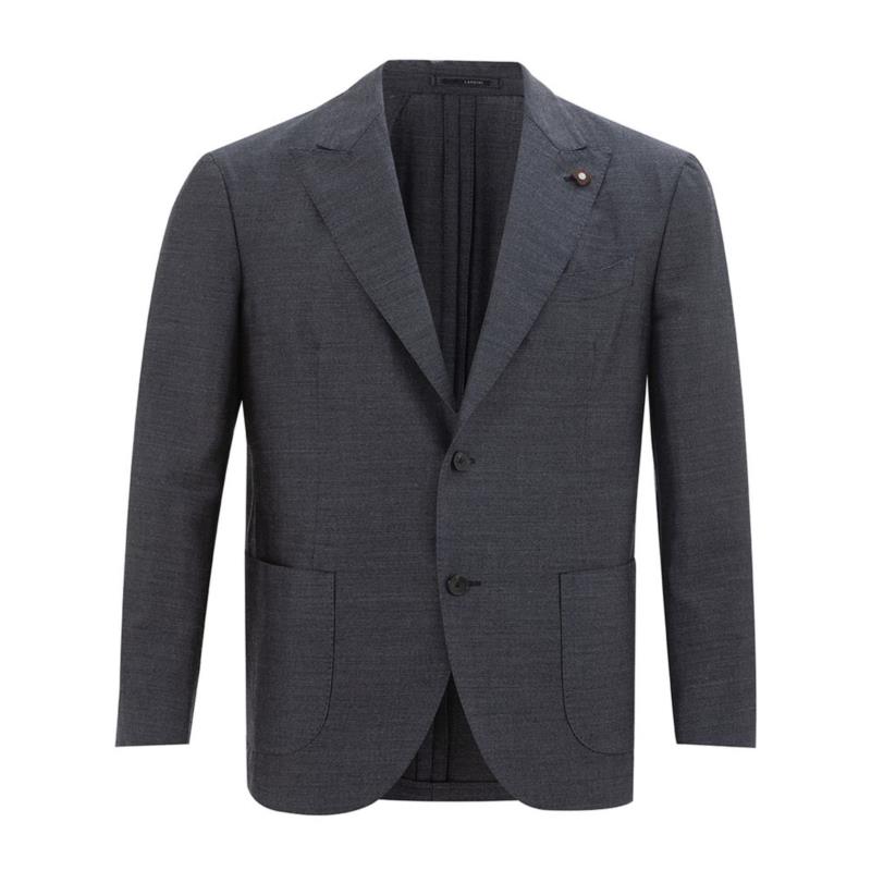 Lardini Gray Wool Jacket IT50