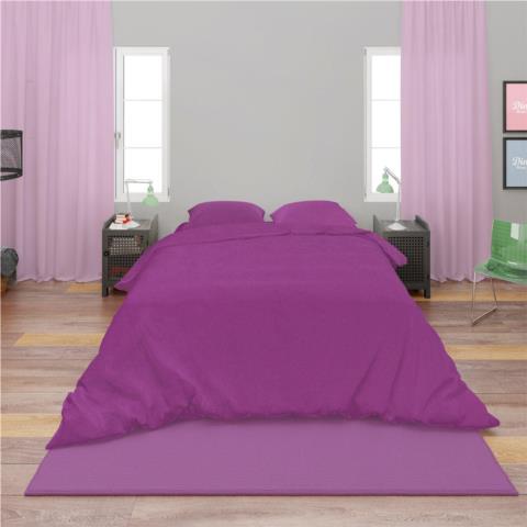 Παπλωματοθήκη Βαμβακερή Υπέρδιπλη Solid 501 220X240 Magenta DimCol (Ύφασμα: Βαμβάκι 100%, Χρώμα: Magenta, Μέγεθος: Υπέρδιπλα) - DimCol - 33120824001