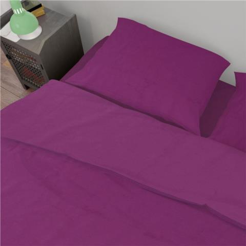 Σεντόνι Μεμονωμένο Βαμβακερό King Size Solid 501 240X270 Magenta DimCol (Ύφασμα: Βαμβάκι 100%, Τύπος κατωσέντονου: Χωρίς Λάστιχο, Χρώμα: Magenta, Μέγεθος: King Size) - DimCol - 33122025001
