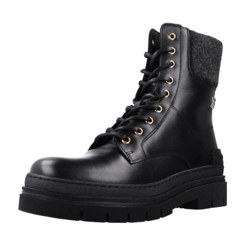 Μπότες Tommy Hilfiger FEMININE FELT LACE UP BOOTIE
