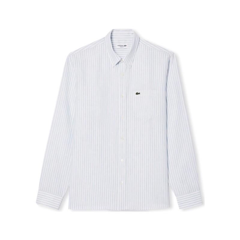 Πουκάμισο με μακριά μανίκια Lacoste Shirt CH6985 - Blue/Blanc