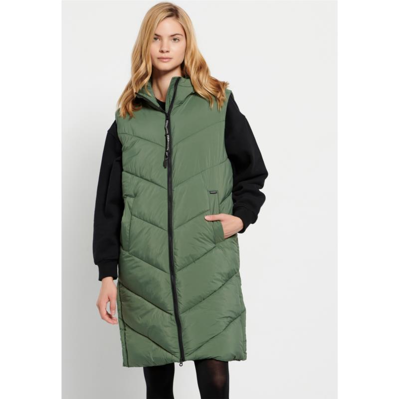 Long fit αμάνικο puffer τζάκετ