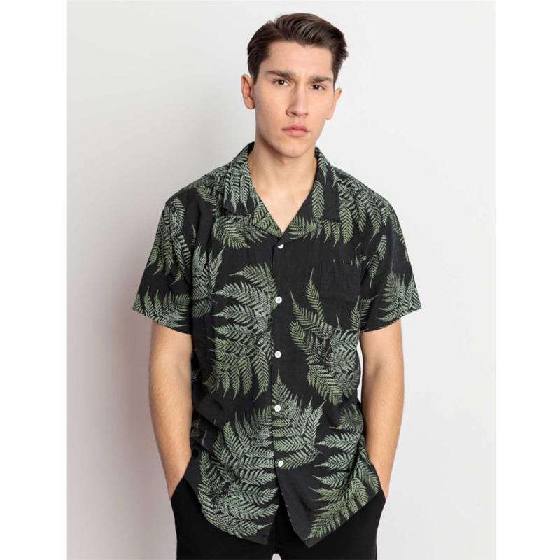 Splendid fashion ανδρικό πουκάμισο ΜΑΥΡΟ 47-203-004-010-M