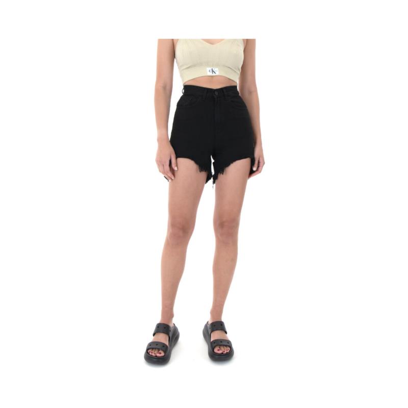 Shorts & Βερμούδες Sac N Co ROSA DENIM HIGH WAIST SHORTS WOMEN SAC CO