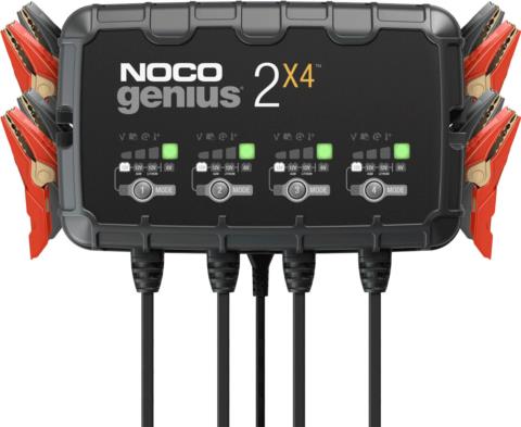 Φορτιστής συντήρησης μπαταριών NOCO GENIUS2X4EU 4 θέσεων φόρτισης 8Α (2Α ανά θέση φόρτισης)