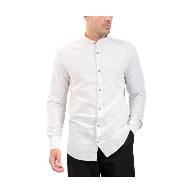 Πουκάμισο με μακριά μανίκια Vittorio LINEN SHIRT MEN