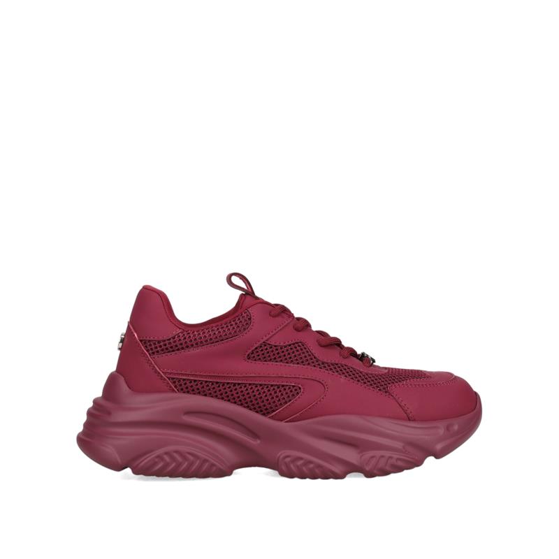 Μπορντώ chunky sneaker