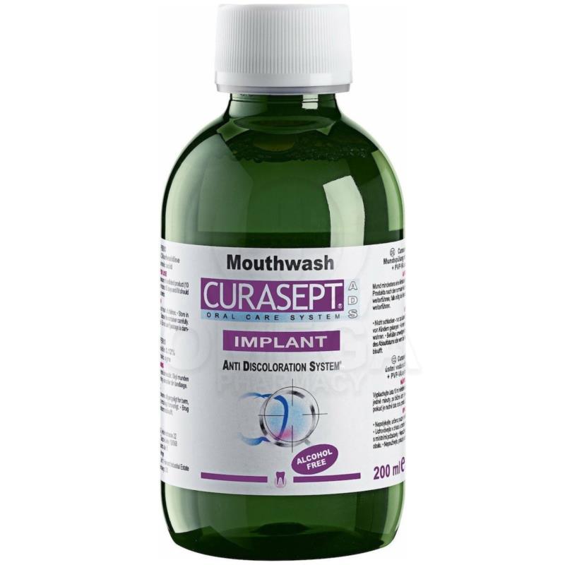 CURASEPT ADS 220 Implant Στοματικό Διάλυμα Χλωρεξιδίνης Κατάλληλο Για Οδοντικά Εμφυτεύματα 200ml