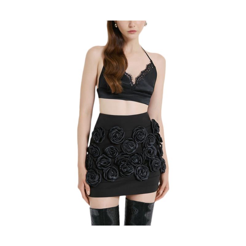 Κοντές Φούστες Access Fashion FLOWER MINI SKIRT WOMEN