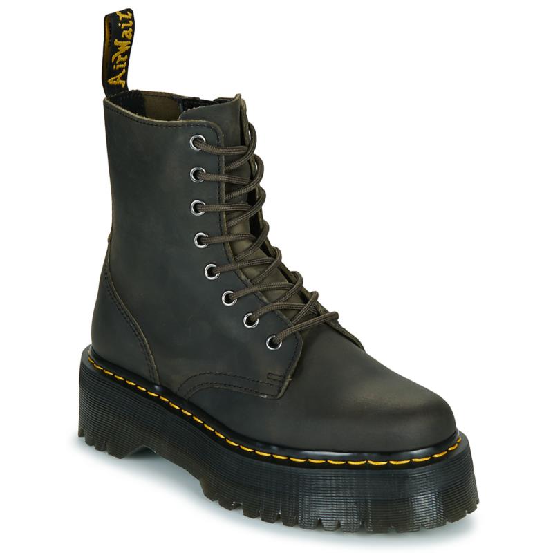 Μπότες Dr. Martens Jadon Charcoal Grey Burnished Waxy Pull Up