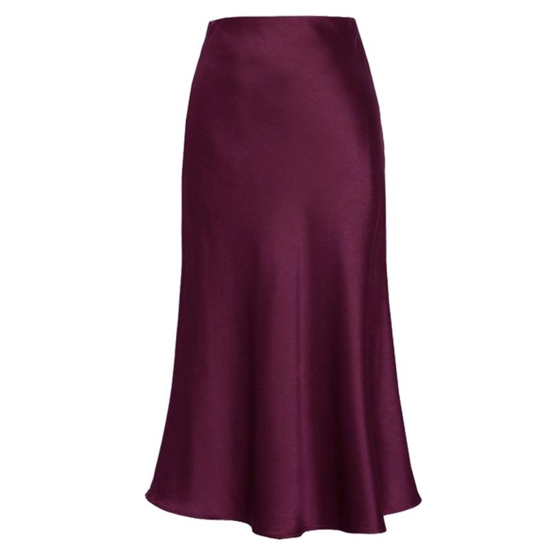 must have σατέν φούστα Julienne burgundy