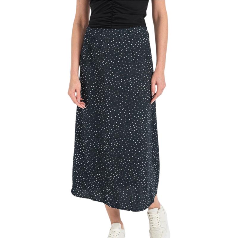 Φούστα Only Onlemy Maya Maxi SatinLife Wvn 15321016-Black Γυναικείο