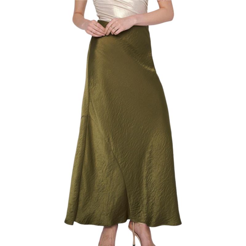 Φούστα Ale Maxi Με Λάστιχο Στη Μέση 82255513-OLIVE Γυναικείο