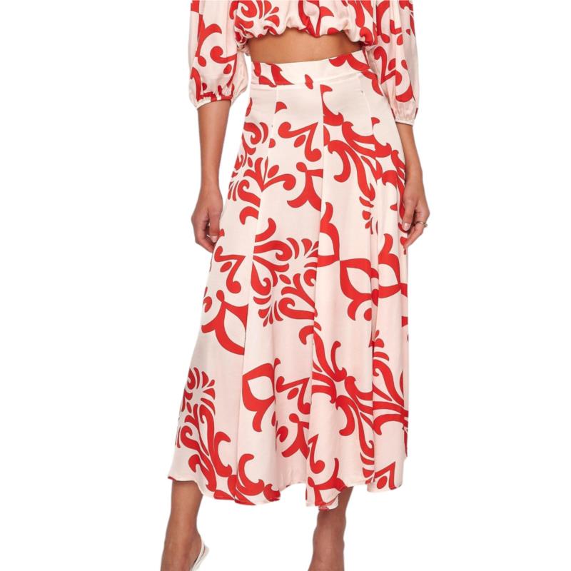 Φούστα Ale All Over Print 8919605-OFF WHITE Γυναικείο