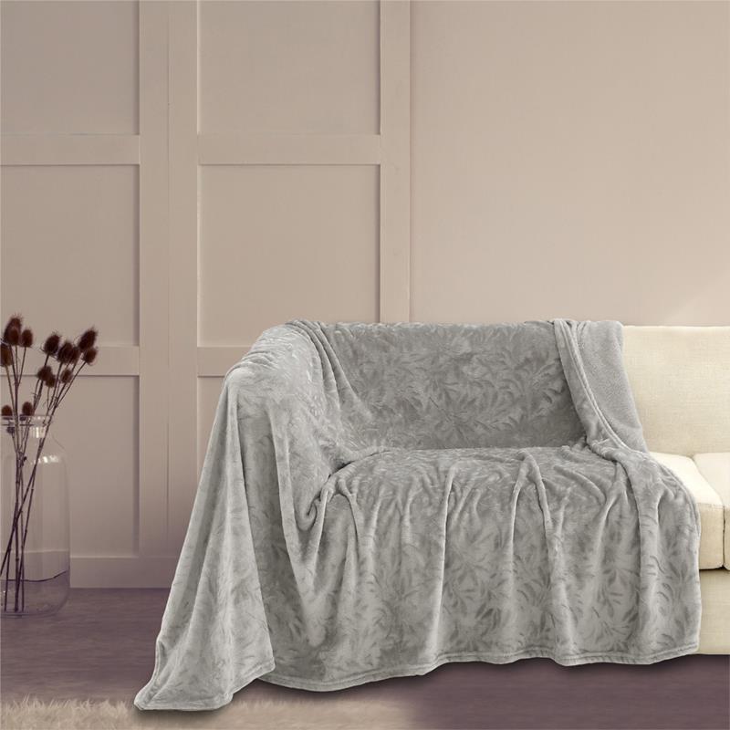 Ριχτάρι Πολυθρόνας 130X170 Melinen Flannel Aria Silver (130x170)