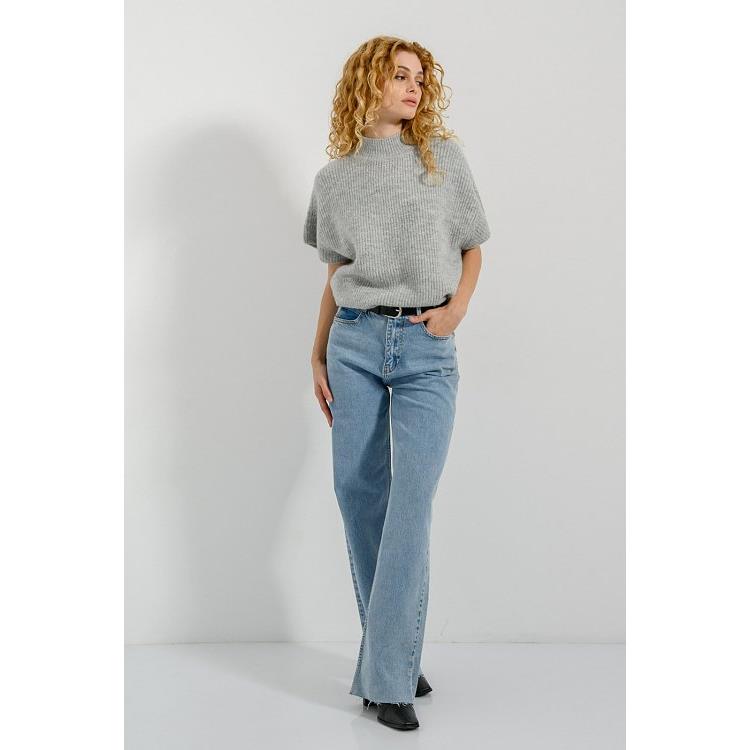 Oversized πλεκτό πουλόβερ (GRAY MARL)