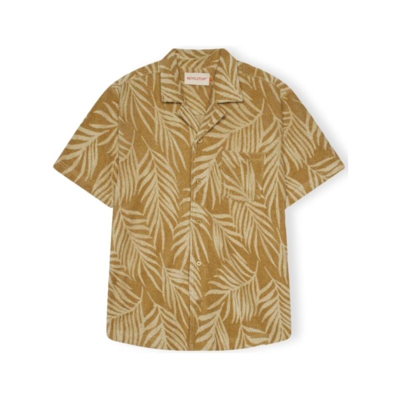 Πουκάμισο με μακριά μανίκια Rvlt Revolution Terry Cuban 3101 Shirt - Khaki