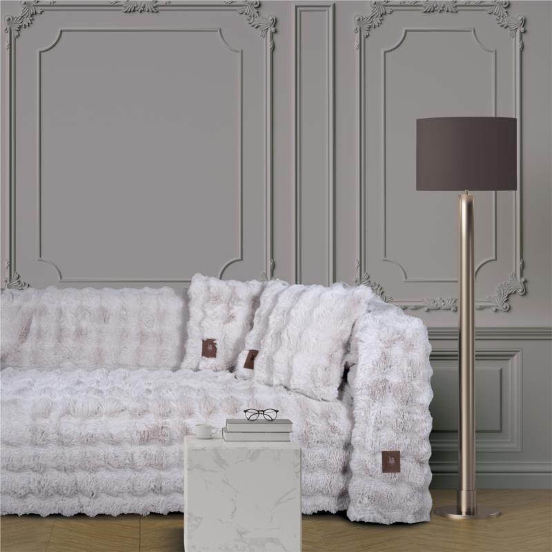 Ριχτάρι Γούνινο Faux Fur Διθέσιος 180x250εκ. Premium 3937 Grey Greenwich Polo Club (Ύφασμα: Polyester, Χρώμα: Γκρι) - Greenwich Polo Club - 206182503937