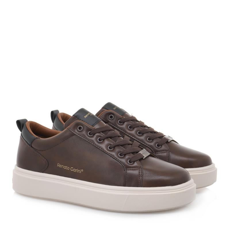 Renato Garini Ανδρικά παπούτσια Sneakers 700-249 COGNAC-Μαύρο T570024920G8
