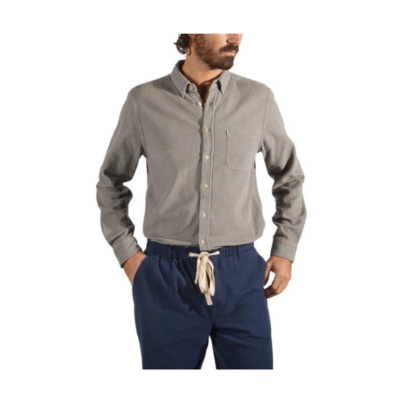 Πουκάμισο με μακριά μανίκια Portuguese Flannel Lobo Shirt - Grey