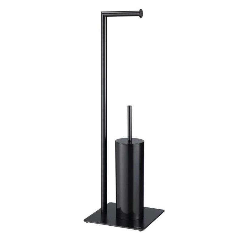 Πιγκάλ Με Χαρτοθήκη Μεταλλικό 20x20x71εκ. Tube 2nd Version Black Sealskin 800200 (Υλικό: Μεταλλικό, Χρώμα: Μαύρο) - sealskin - sl-800200
