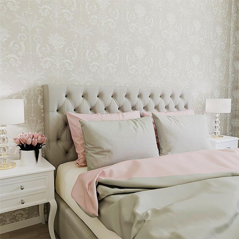 Laura Ashley Παπλωματοθήκη Super Υπέρδιπλη Solid Double Face Rose/Steel 260x240