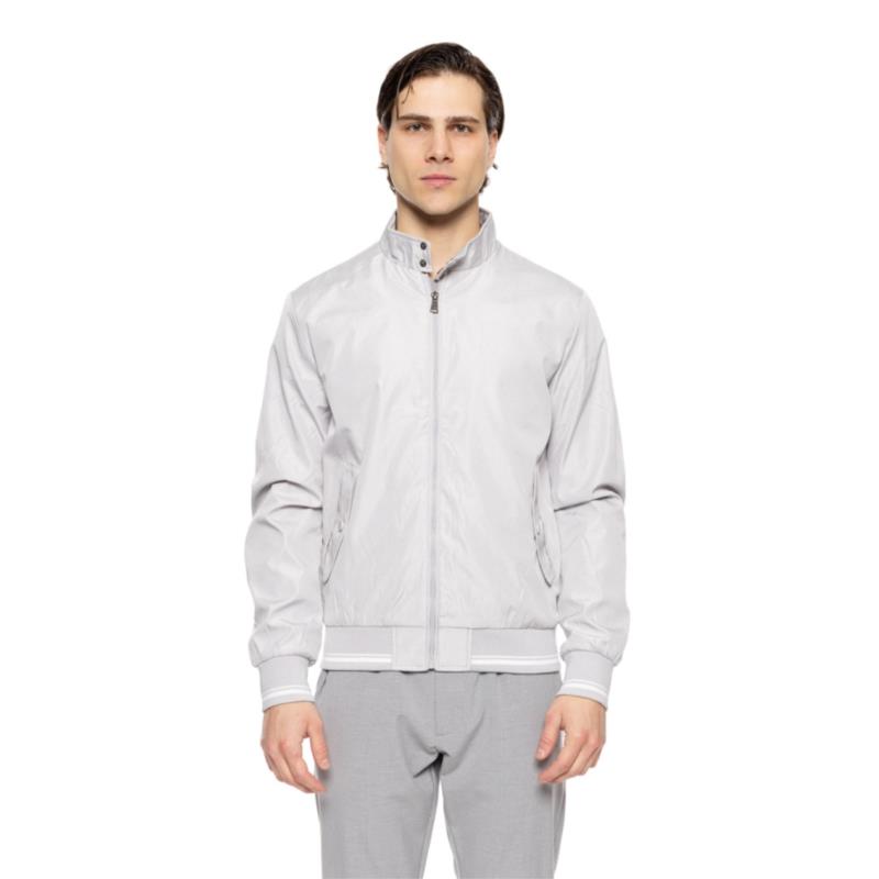 Splendid fashion ανδρικό bomber πανωφόρι με γιακά ΑΝ. ΓΚΡΙ 51-201-030-010-M