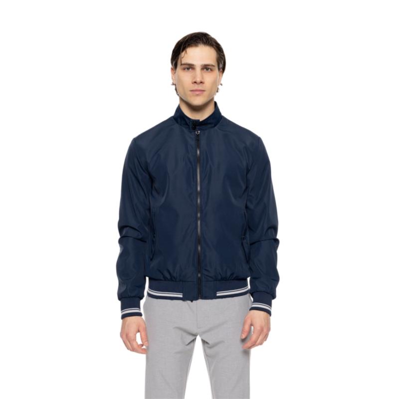 Splendid fashion ανδρικό bomber πανωφόρι με γιακά NAVY 51-201-030-010-M