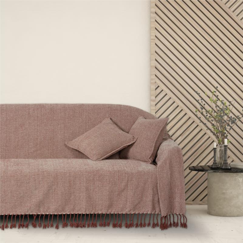 Ριχτάρι Chenille Διθέσιος 180x250εκ. Throws Line 0274 Dark Rose Das Home (Ύφασμα: Chenille, Χρώμα: Ροζ) - Das Home - 420618250274