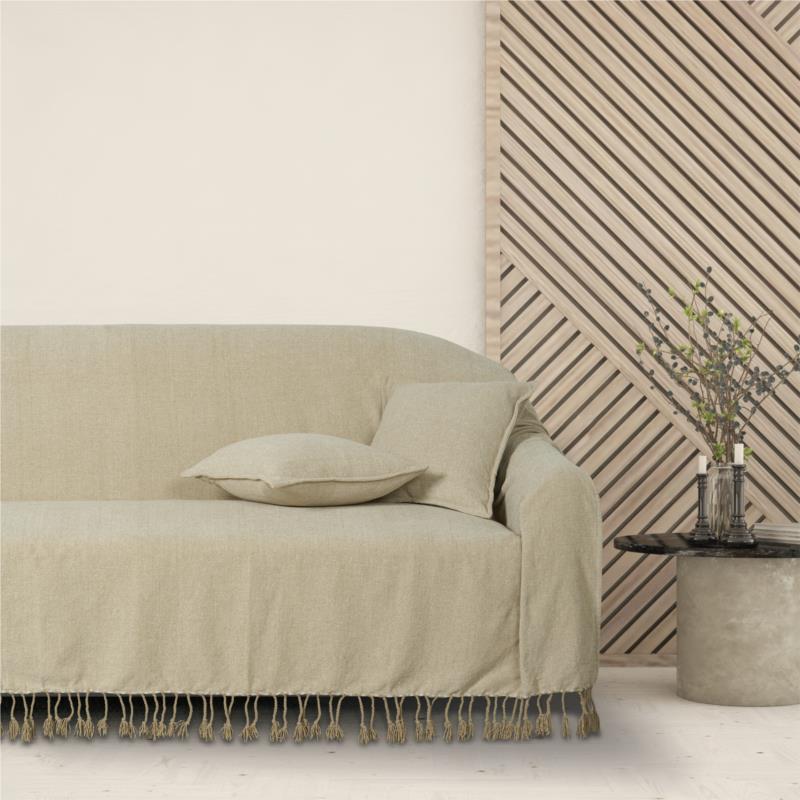 Ριχτάρι Chenille Τριθέσιος 180x300εκ. Throws Line 0271 Taupe Das Home (Ύφασμα: Chenille, Χρώμα: Taupe) - Das Home - 420618300271