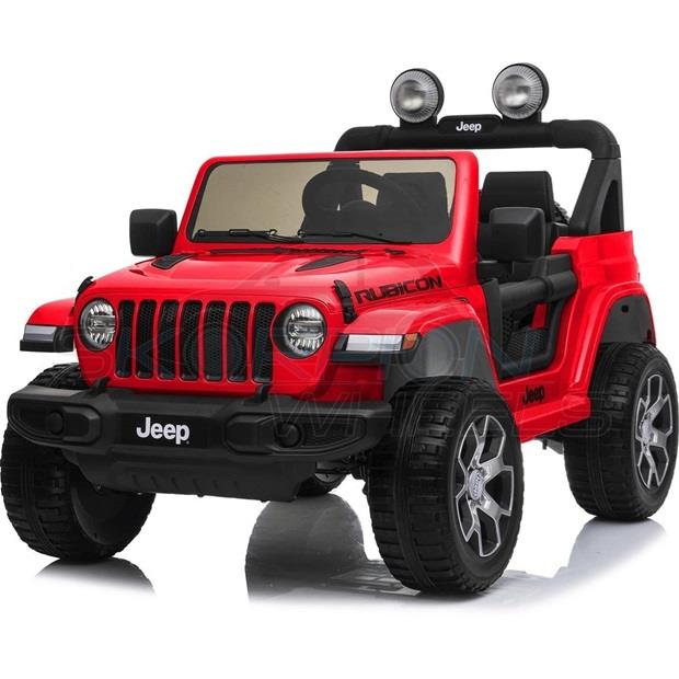 Ηλεκτροκίνητο Αυτοκίνητο Jeep Wrangler Rubicon Original License 12V - Κόκκινο | Skorpion Wheels - 5247052