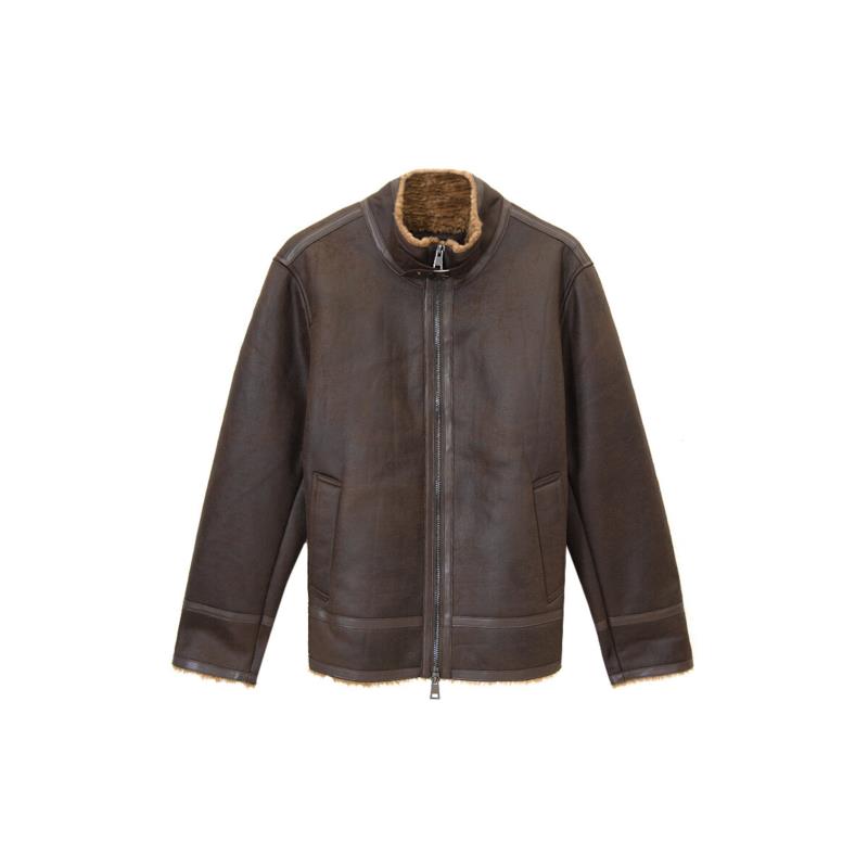 Χοντρό μπουφάν Oakwood TOTTI AVIATOR LEATHER JACKET MEN