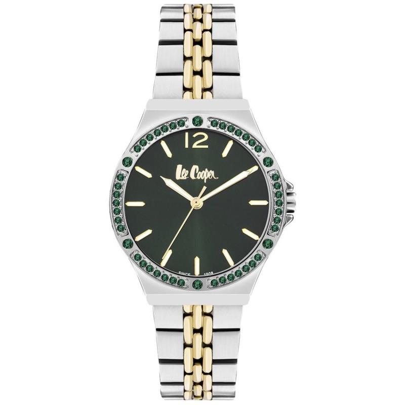 LEE COOPER Crystals Ladies - LC07969.270, Silver case with Metal Bracelet