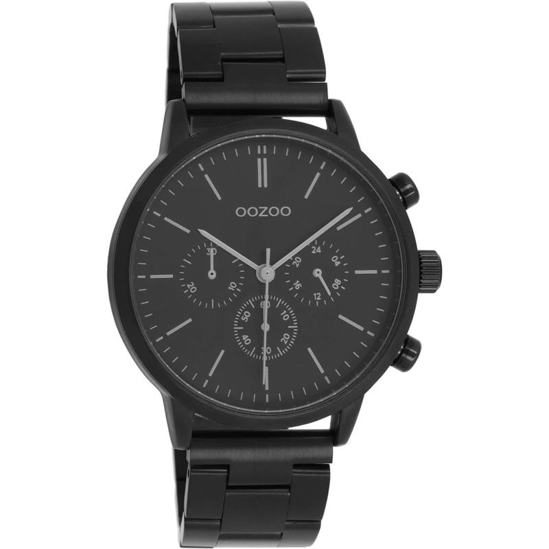 OOZOO Timepieces - C11409, Black case with Stainless Steel Bracelet