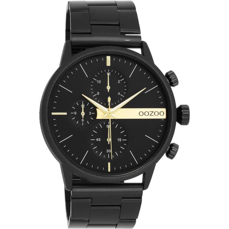 OOZOO Timepieces - C11412, Black case with Stainless Steel Bracelet