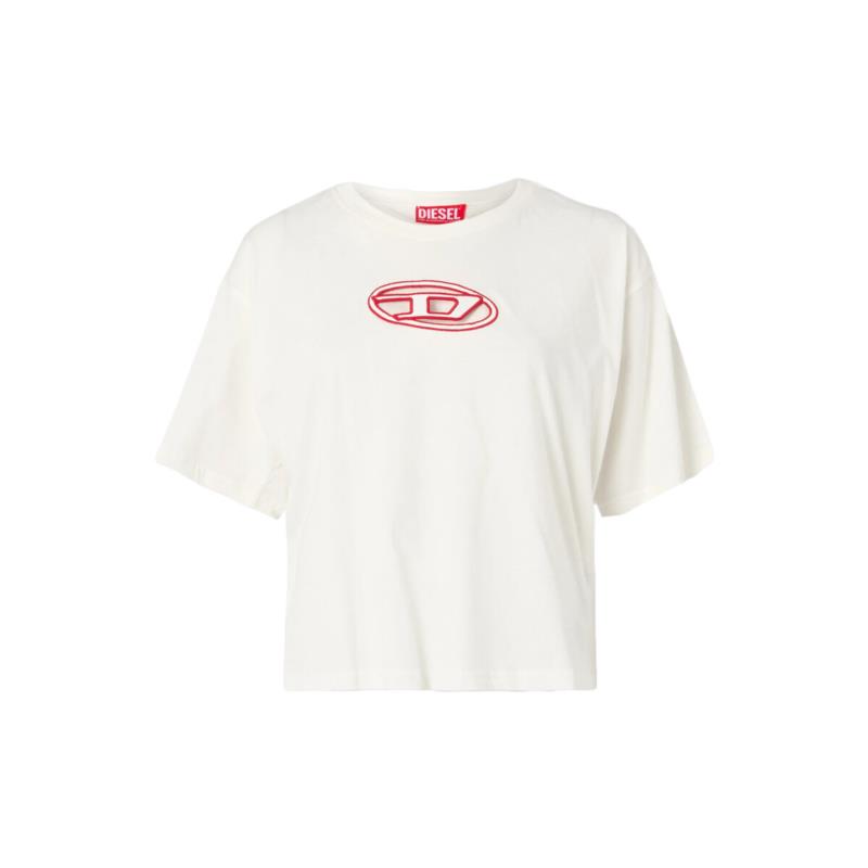 T-shirt με κοντά μανίκια Diesel T-BUXT D LOGO CROP T-SHIRT WOMEN