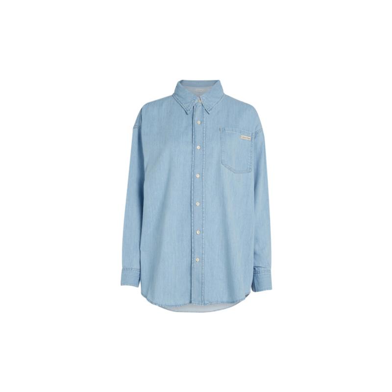 Πουκάμισα Calvin Klein Jeans DENIM LONGSLEEVE OVERSIZE FIT SHIRT WOMEN