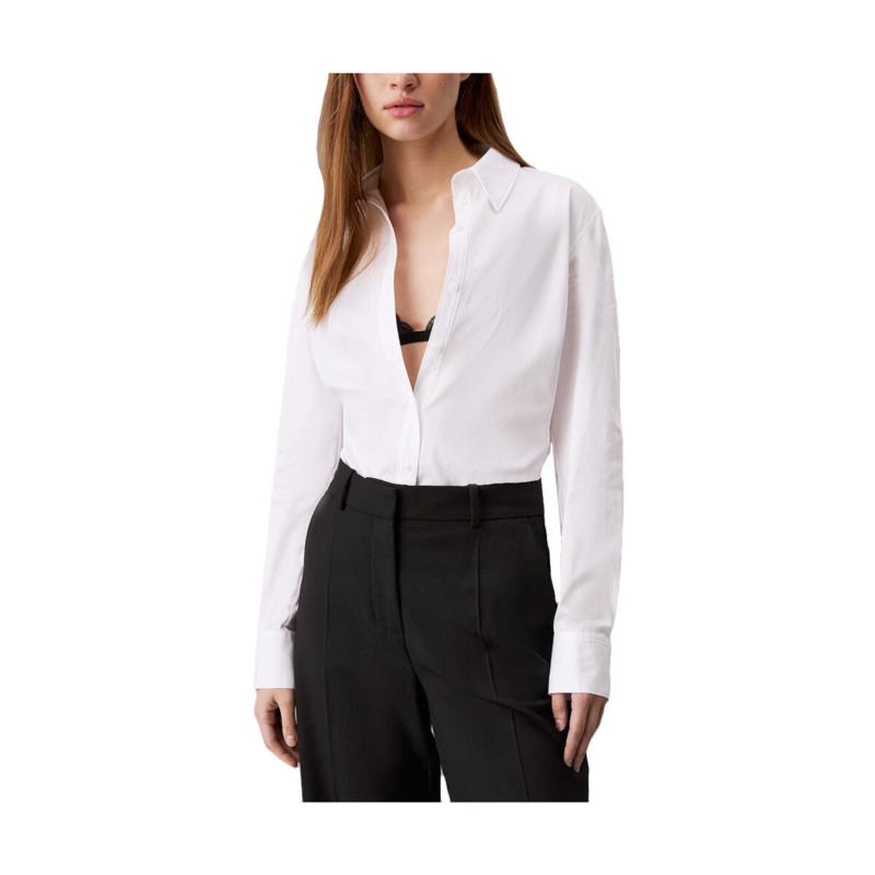 Πουκάμισα Calvin Klein Jeans COTTON SLIM FIT SHIRT WOMEN
