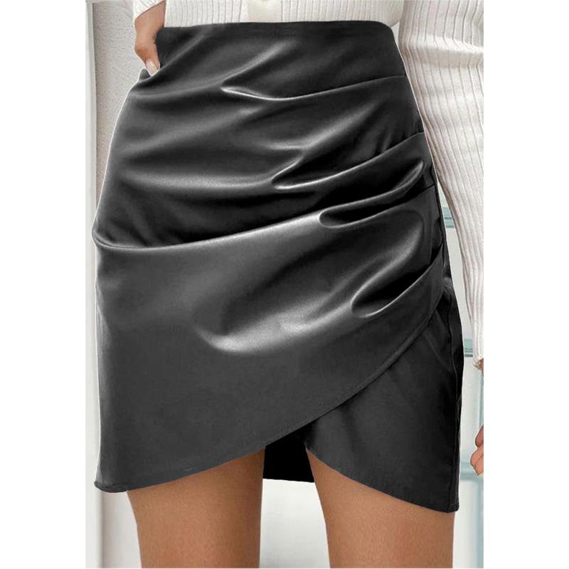 mini φούστα leatherette Beata black